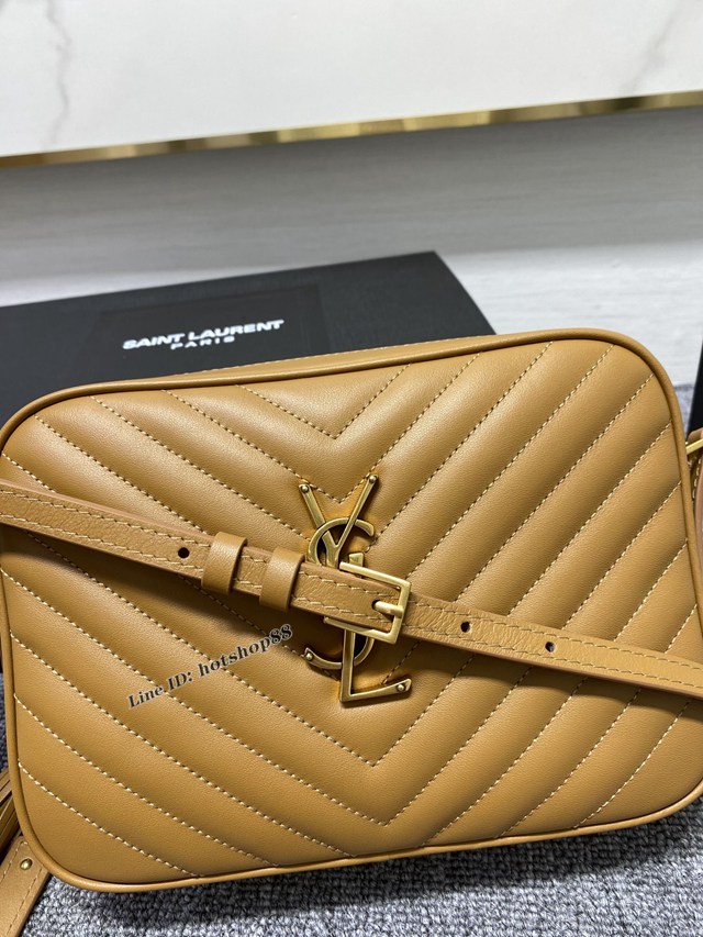 YSL專櫃新款流蘇單肩女包 聖羅蘭LOU絎縫真皮相機包 505730 blys1314